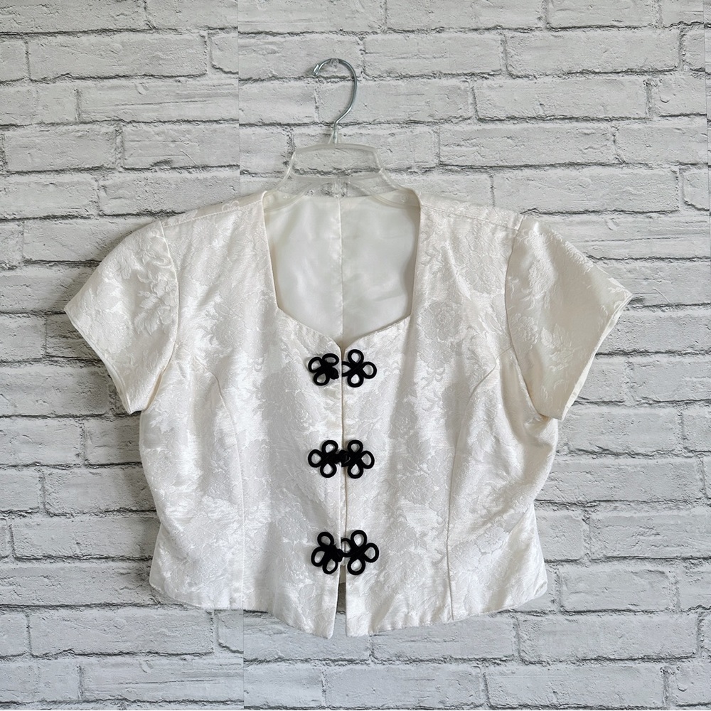 Vintage Handmade Cream Blouse